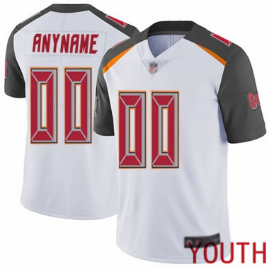 Football White Jersey Youth Limited Customized Tampa Bay Buccaneers Road Vapor Untouchable->customized nfl jersey->Custom Jersey
